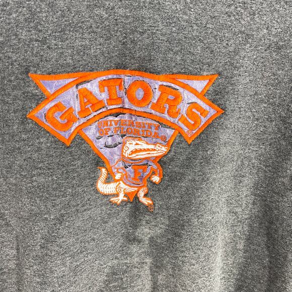 Vintage University Of Florida Gators Sweatshirt Size XL Gray Orange Made in USA - Picture 2 of 7
